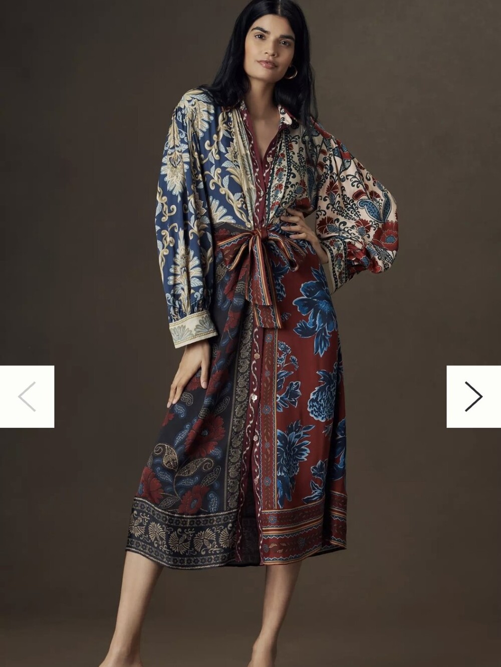 FARM Rio Winter Mix Midi Shirt Dress